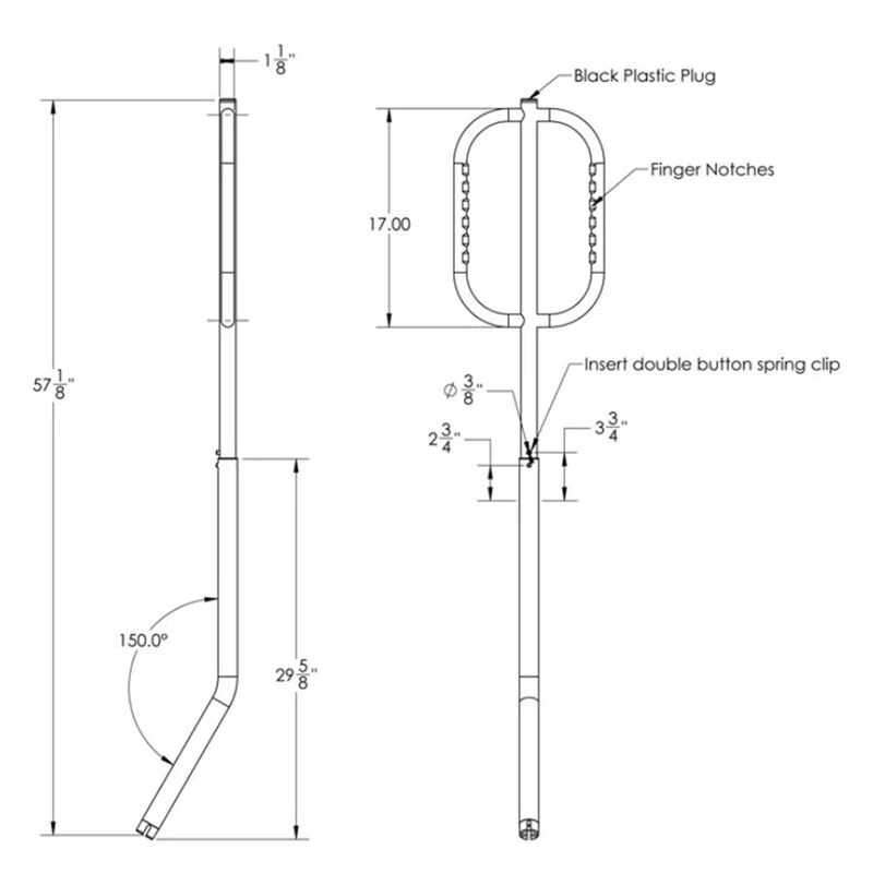 TACO MARINE Come On Board Handle Rod Holder Mount - Image 2