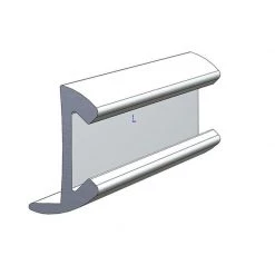 TACO MARINE Aluminum Rub Rail 1 1/8"H x 5/8"W x 12'L, #8 Screws