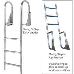 INTERNATIONAL DOCK Aluminum Swing Ladders