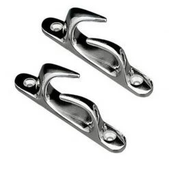 WHITECAP 4.5" Chrome-Plated Brass Skene Chock, Pair
