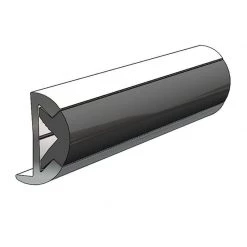 TACO MARINE Aluminum Rub Rail 1/2"H x 1/2"W x 12'L, #8 Screws