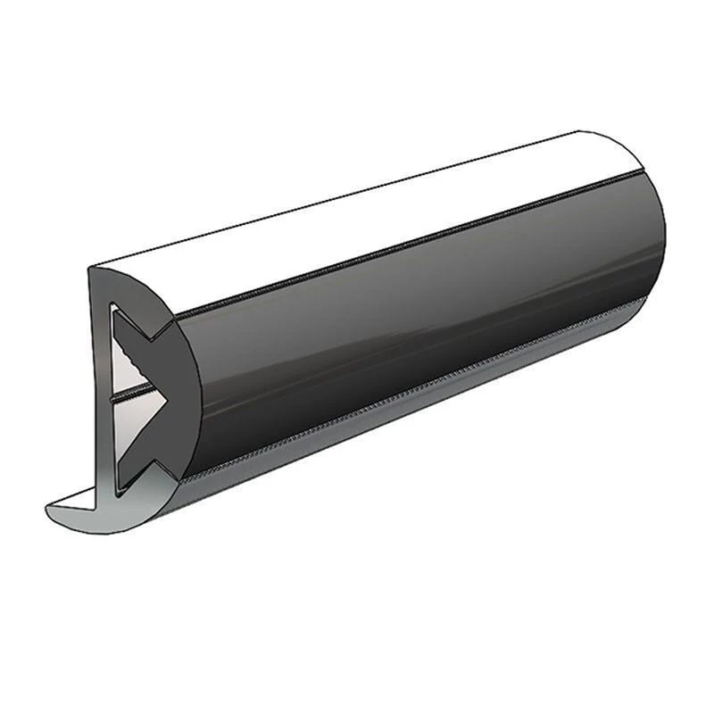 TACO MARINE Aluminum Rub Rail 1/2"H x 1/2"W x 12'L, #8 Screws