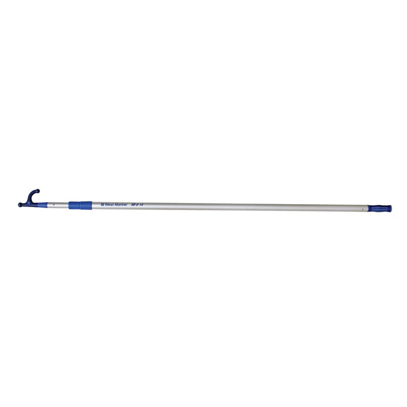 WEST MARINE Heavy Duty Floating & Telescoping Boat Hook, 6' to 14'